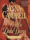 Cover image for What a Duke Dares
